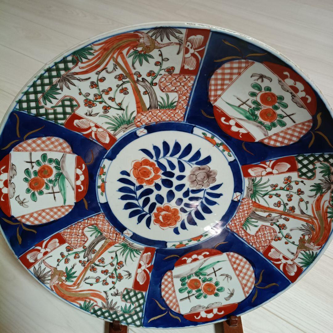 古伊万里 　大皿　飾皿　直径約４５cm