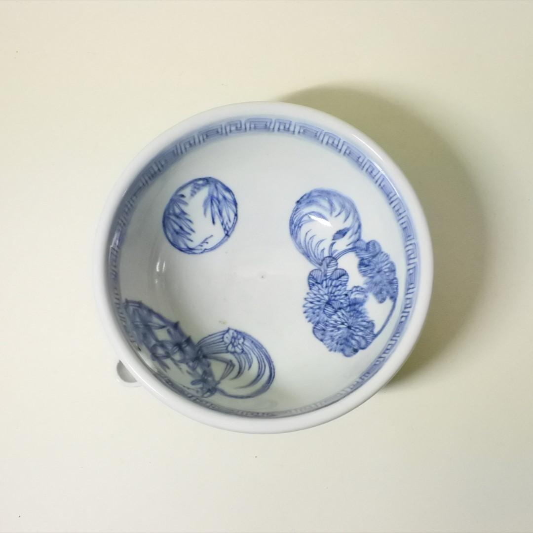 江戸末期　伊万里　染付　片口　酒器　骨董品　アンティーク