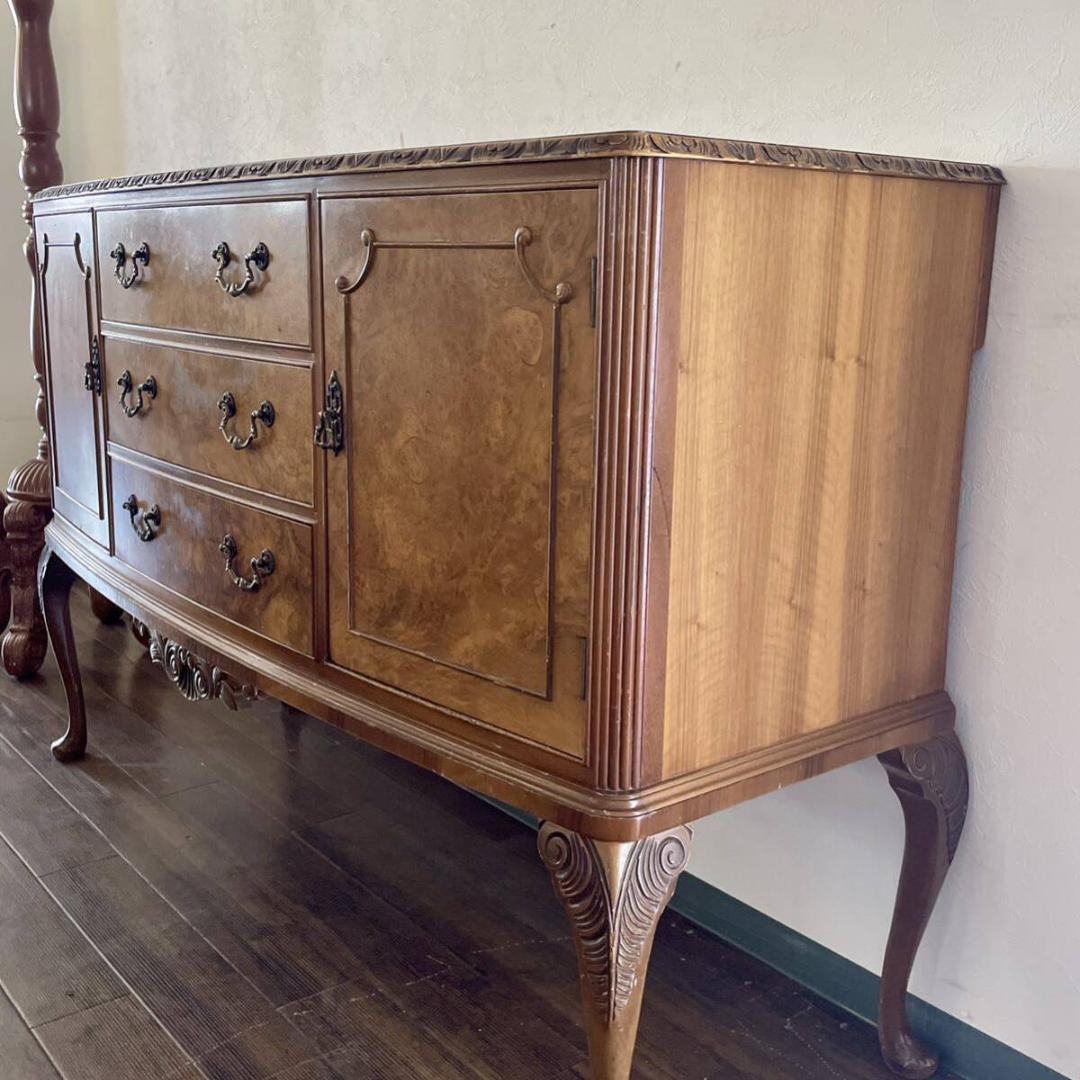 N3119r110 英国クラシックな佇まい サイドボード 細やかな美しい杢目