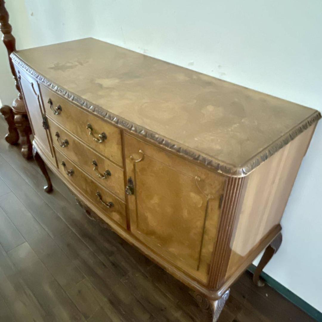 N3119r110 英国クラシックな佇まい サイドボード 細やかな美しい杢目