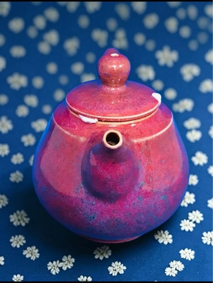 鈞釉 急須 茶壺 茶道具　陶器　茶器　台湾　贈り物