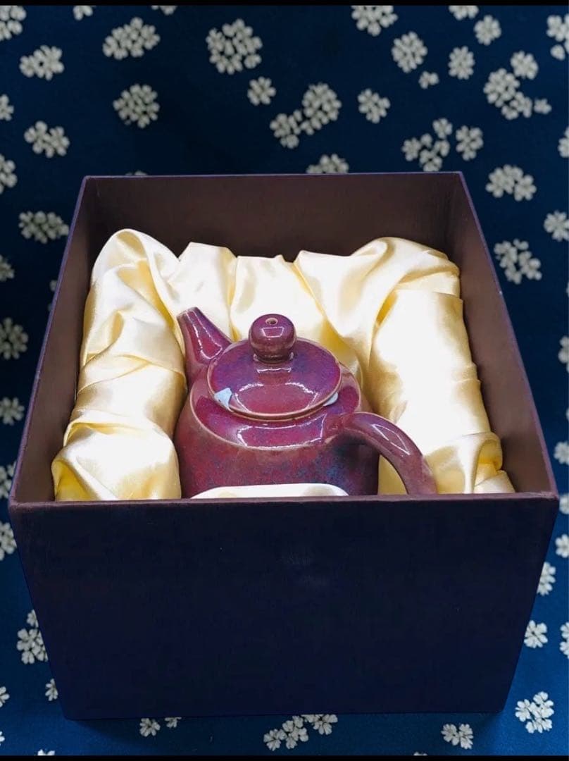 鈞釉 急須 茶壺 茶道具　陶器　茶器　台湾　贈り物