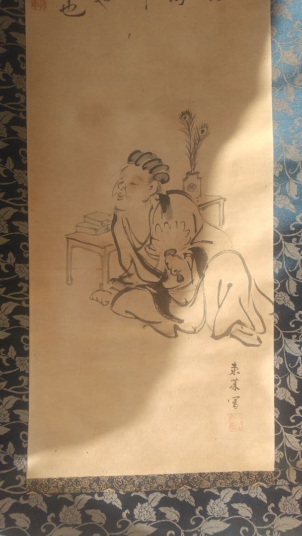 掛け軸　古美術　中国作家物　共箱