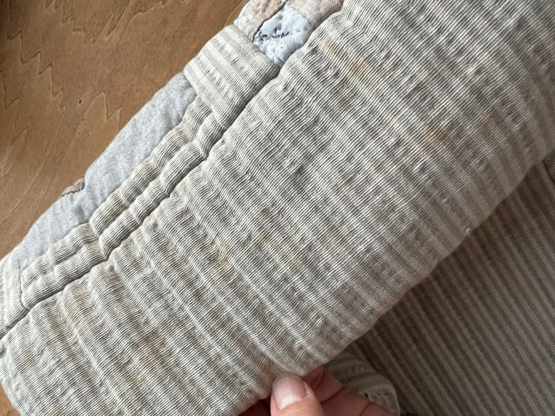 手縫いパッチワークのお花バッグ