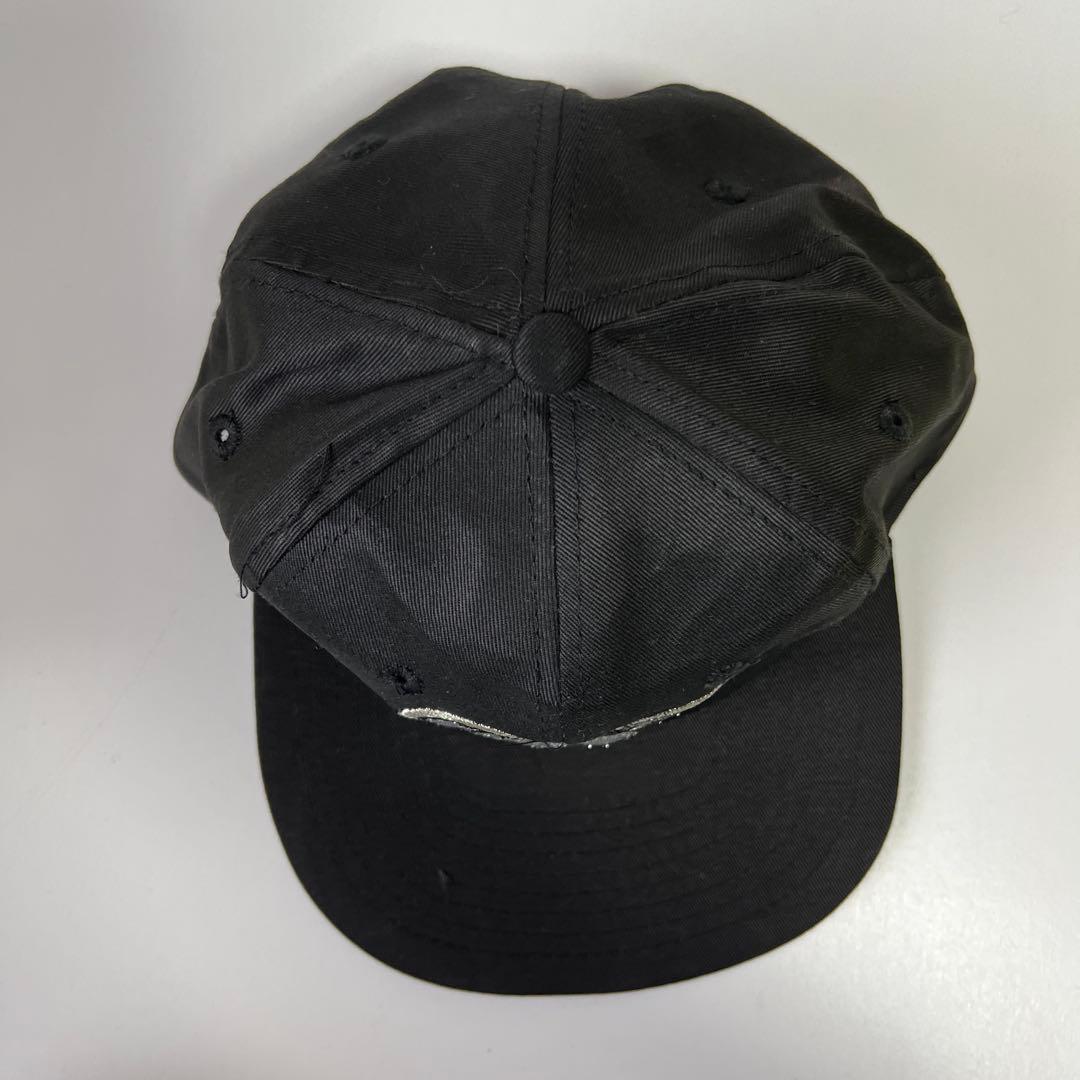 ウルフルズ　ブラック刺繍ロゴキャップ