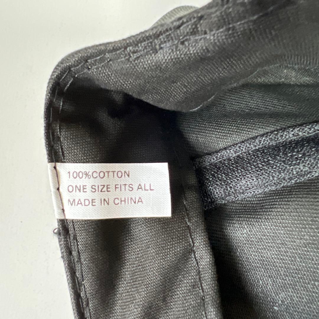 ウルフルズ　ブラック刺繍ロゴキャップ