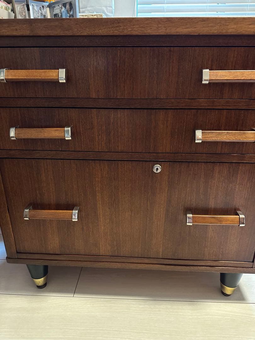 1960-70年代　アメリカ製　ヴィンテージ　3段引き出しキャビネット チェスト