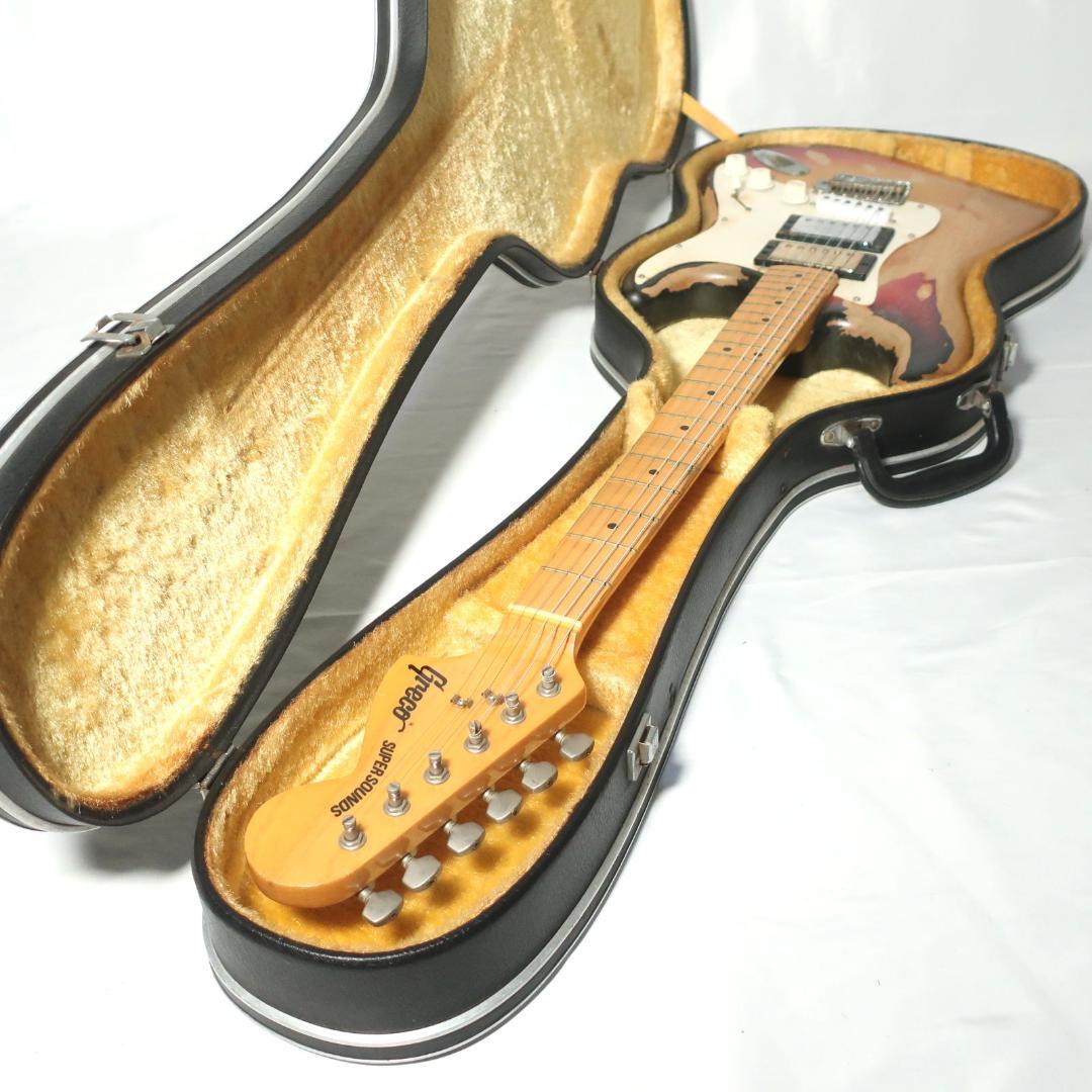 Greco SUPER SOUNDS ギター ハードケース付 改造品 弦交換済