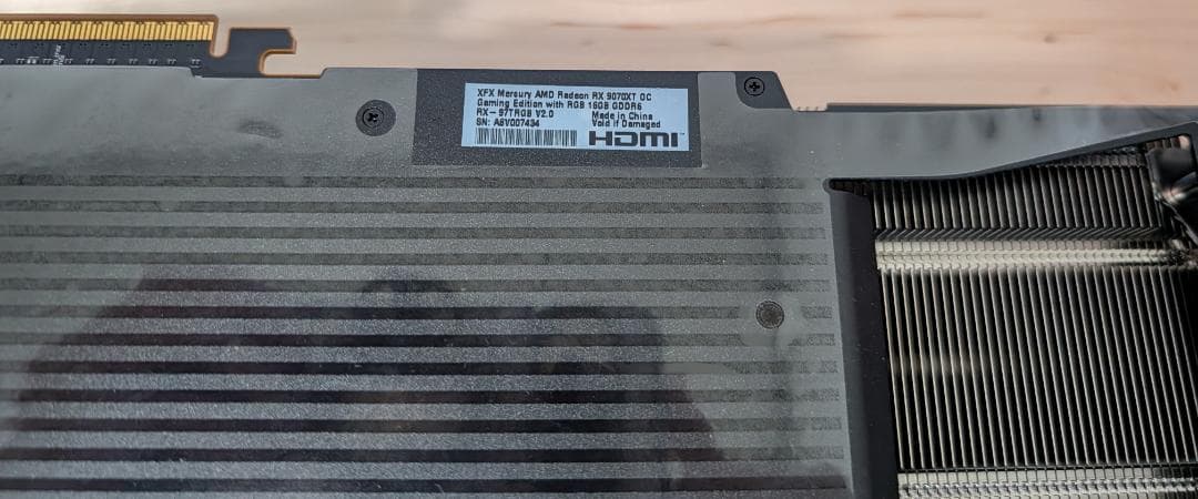 返品可 XFX Mercury AMD Radeon RX 9070 XT OC
