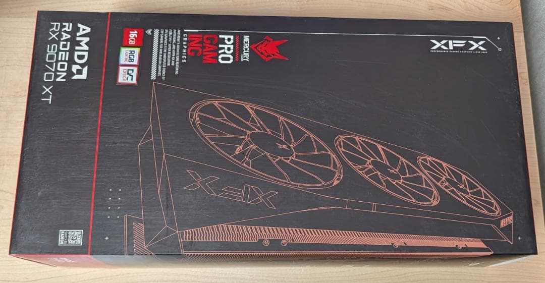 返品可 XFX Mercury AMD Radeon RX 9070 XT OC