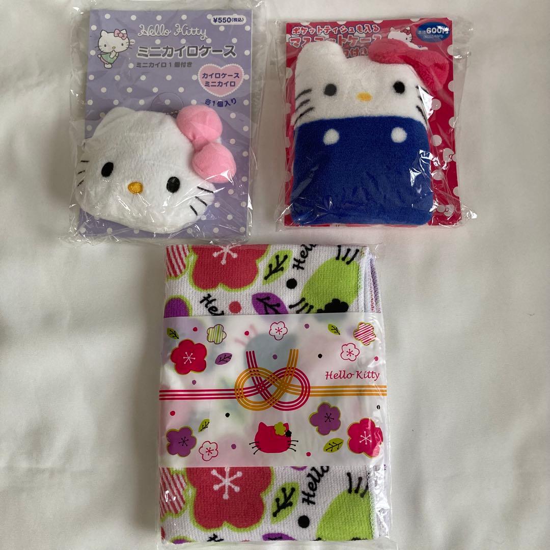 ハローキティ ミニボストンバック キッチン用品 ミニハンカチ ポーチ まとめ売り
