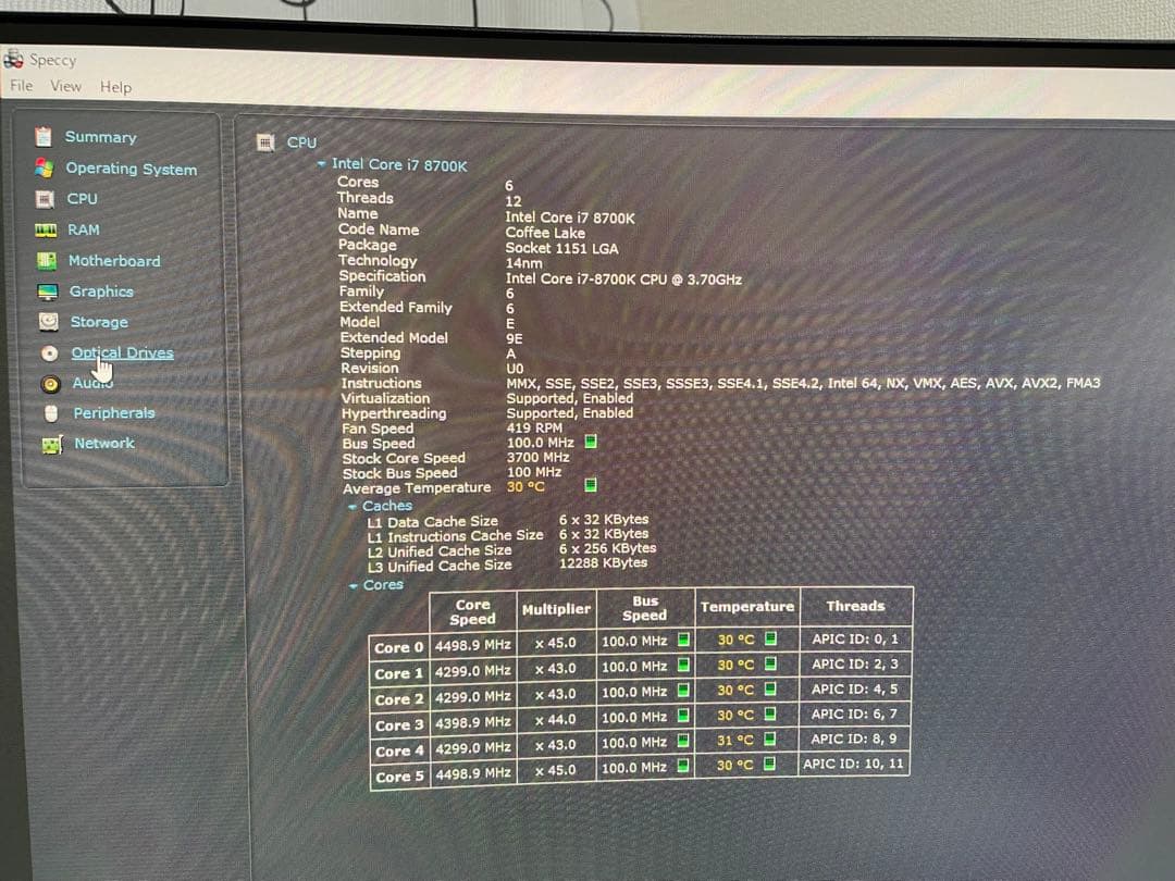 マザーボード Corei7-8700K msi Z370gaming pro CARBONAC