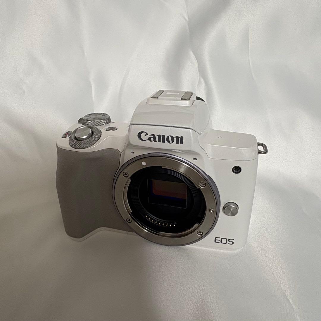 ★美品★Canon EOS ミラーレス一眼 ホワイト レンズ2種付き
