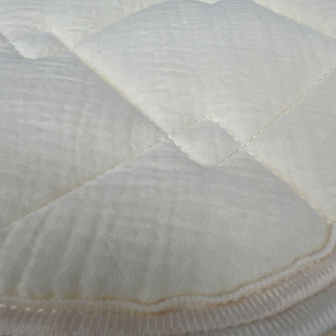 ロマンス小杉　綿しわ二重ガーゼ敷きパッド　シングル　綿100% ウォッシャブル