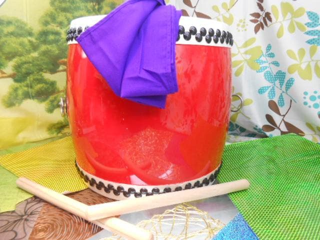 (送料無料)33.980円　R大太鼓36cm撥二本付きとサージ/モス布3mセット