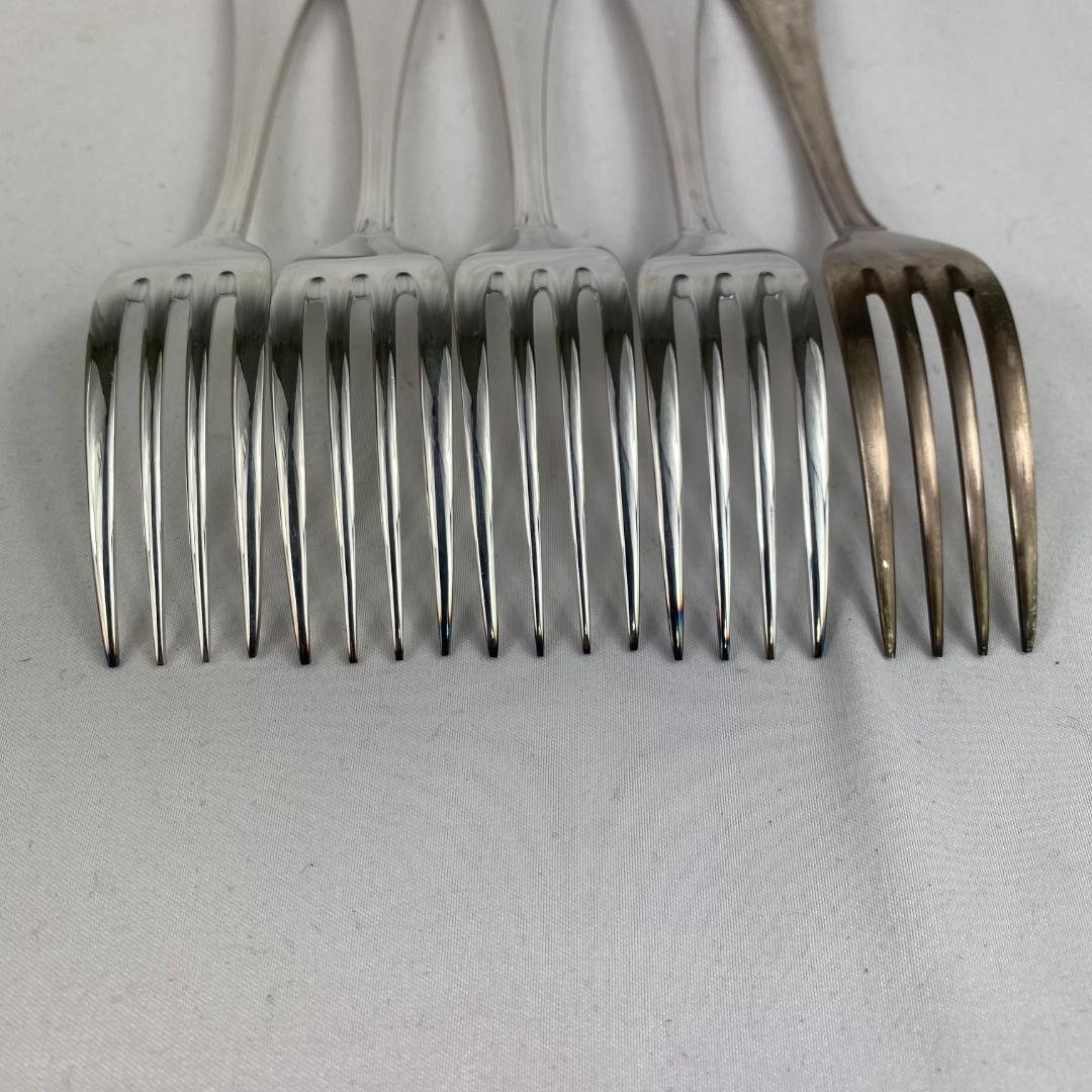 希少 SAKS (E.P.S.N) 洋白銀 フォーク スプーン など15本セット