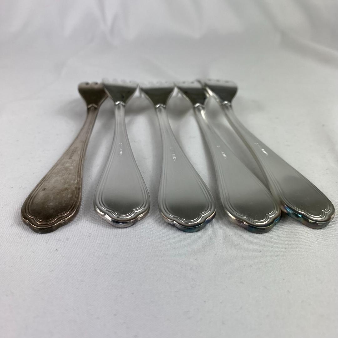 希少 SAKS (E.P.S.N) 洋白銀 フォーク スプーン など15本セット