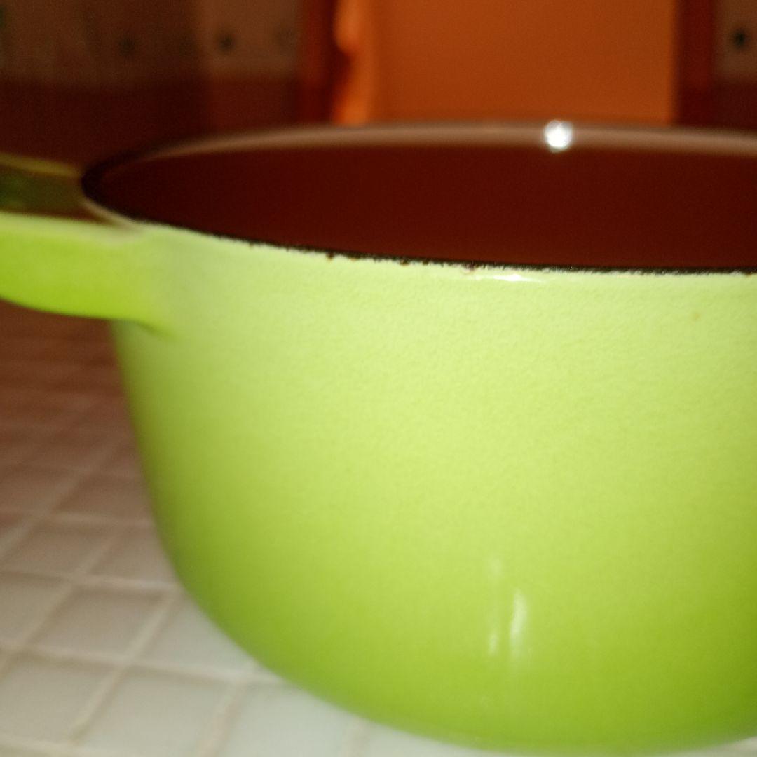 LE CREUSET グリーン 両手鍋 16cm