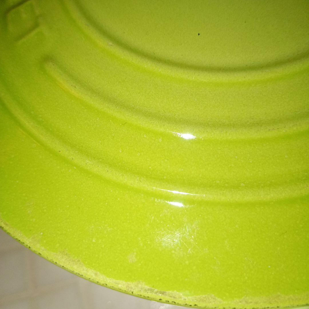 LE CREUSET グリーン 両手鍋 16cm