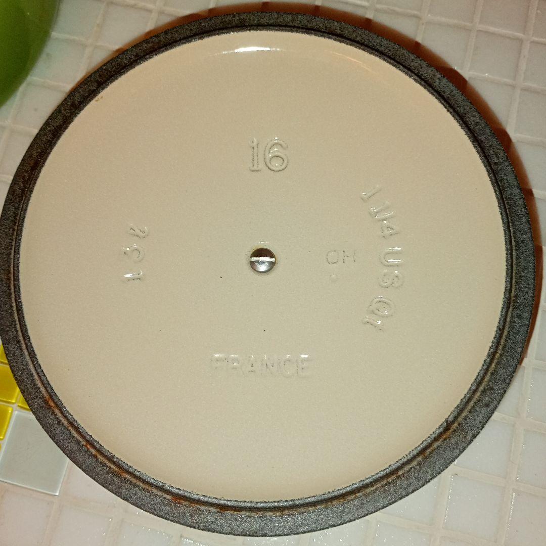 LE CREUSET グリーン 両手鍋 16cm