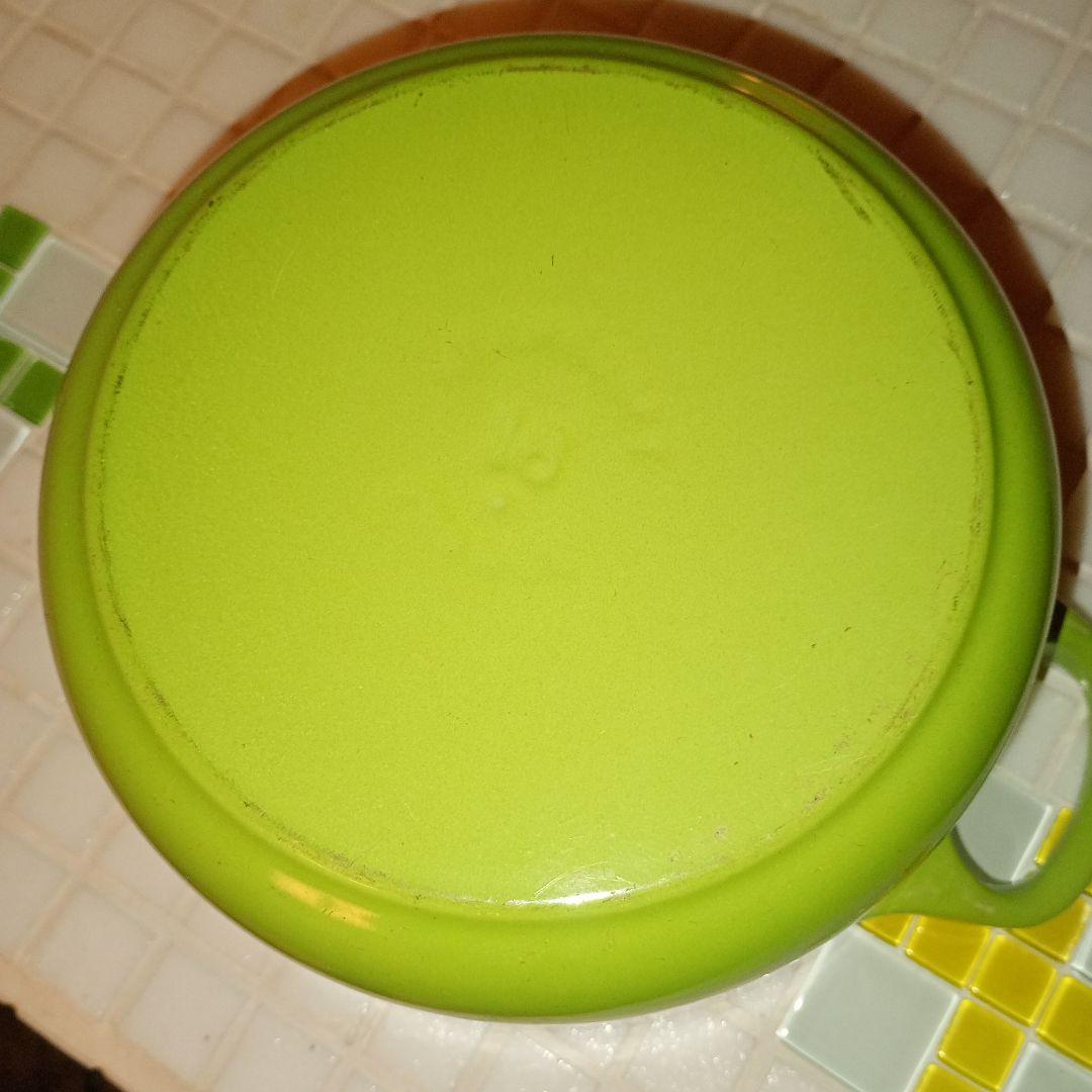 LE CREUSET グリーン 両手鍋 16cm