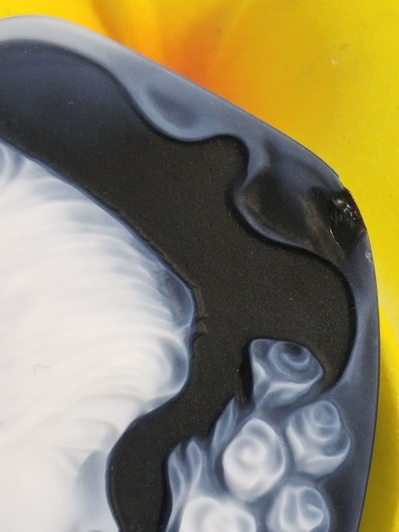 KM-905  訳あり‼️天然青瑪瑙カメオルース