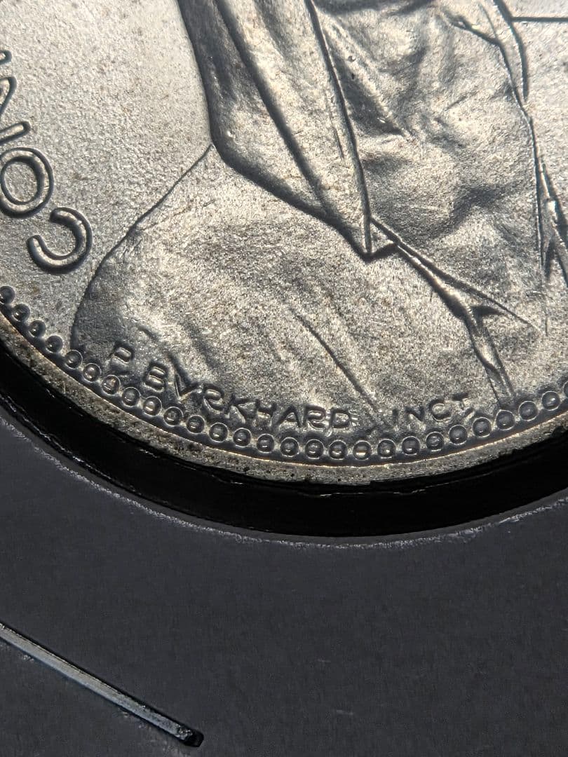 (稀少 完全未使用)スイス連邦　農夫像　5フラン銀貨　1965 B