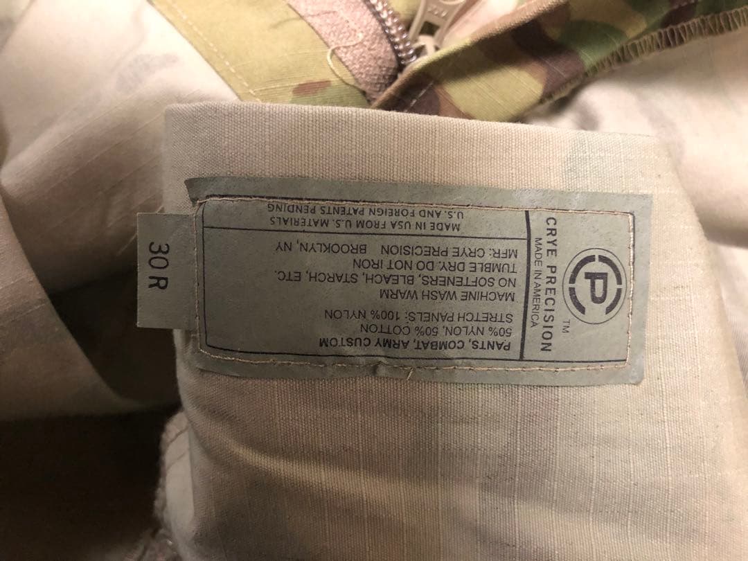 Crye Precision G2 マルチカム迷彩 30R パンツ