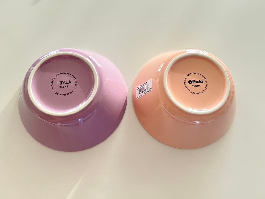 新品　イッタラ　15cm ボウル パウダー　ライトライラック　2個セット