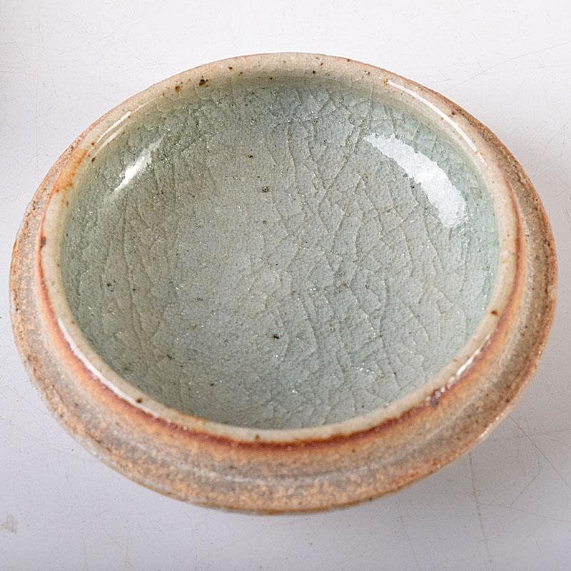 渋草焼　竹洞舎　渋草陶窯　渋草柳三作　色絵花文　香合　共布共箱　V　7323