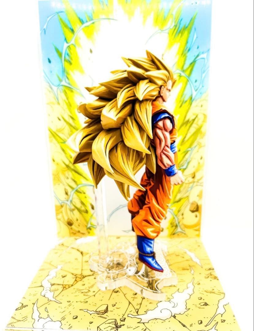 ドラゴンボール フィギュア 超サイヤ人3 孫悟空 リペイント 二次元彩色