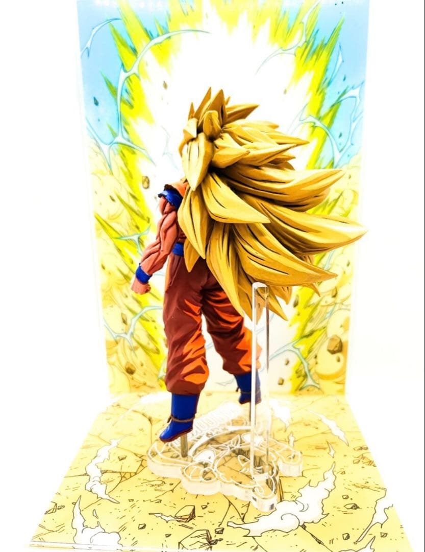 ドラゴンボール フィギュア 超サイヤ人3 孫悟空 リペイント 二次元彩色