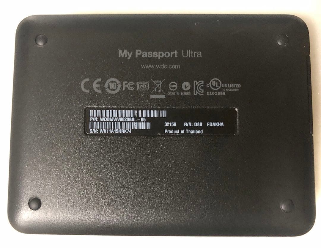 WD My Passport Ultra 外付けhdd 2TB