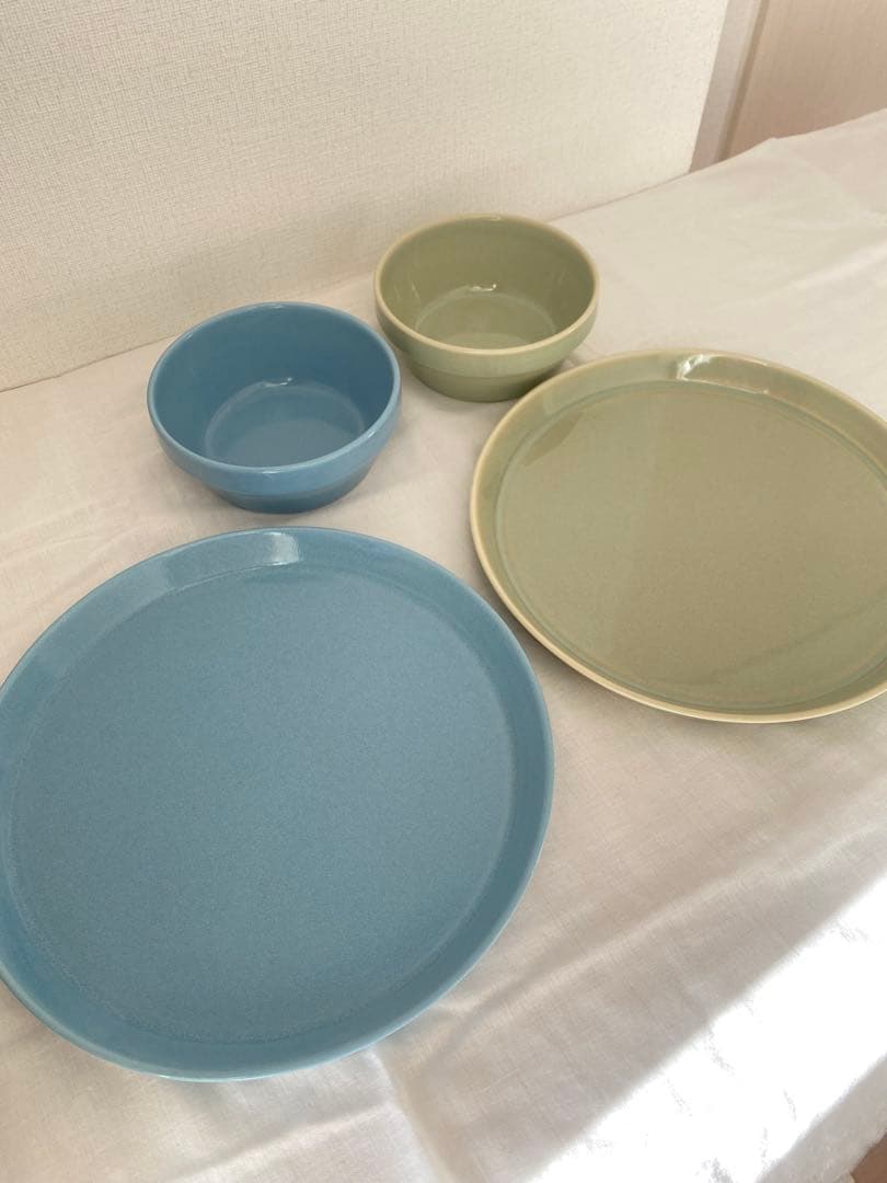 波佐見焼◆マルヒロ　プレート・ボウル 4点セット