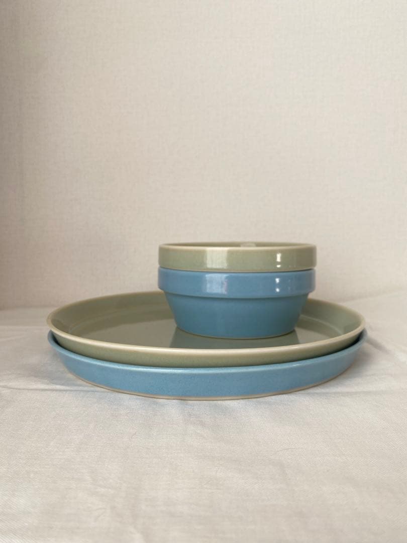 波佐見焼◆マルヒロ　プレート・ボウル 4点セット