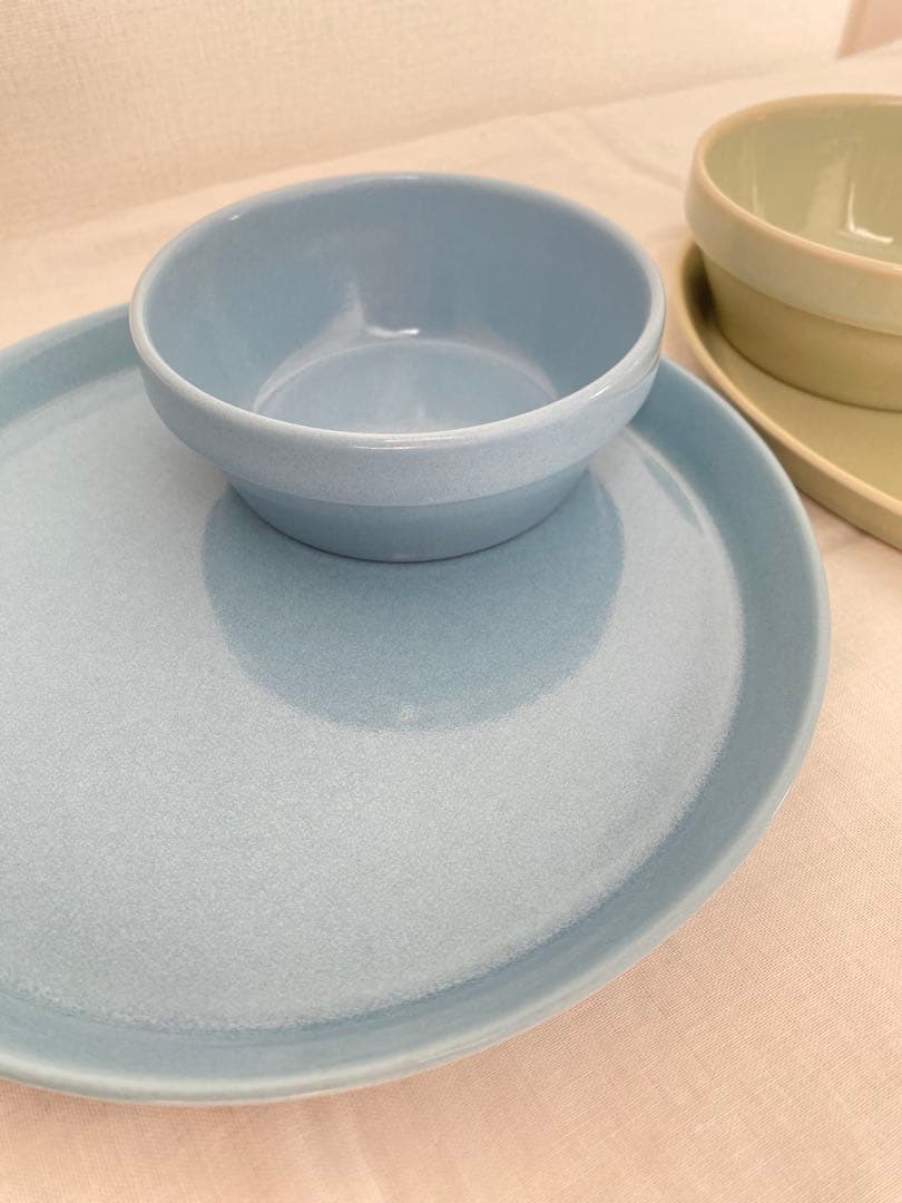 波佐見焼◆マルヒロ　プレート・ボウル 4点セット