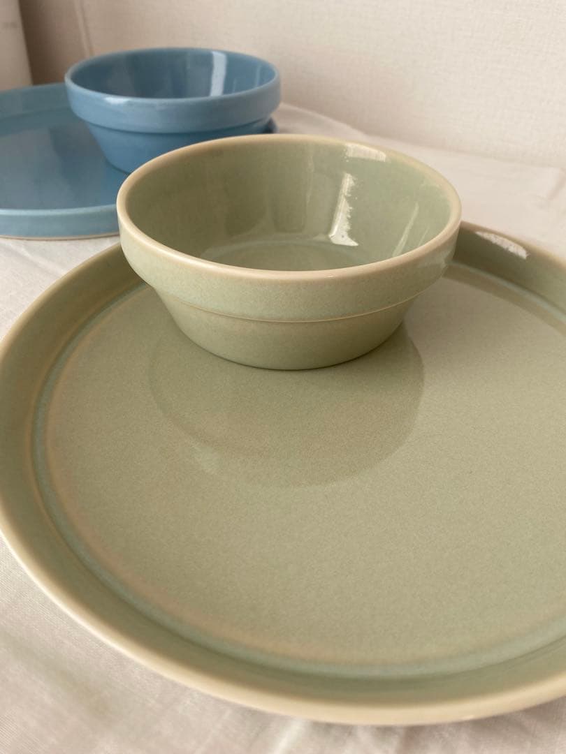 波佐見焼◆マルヒロ　プレート・ボウル 4点セット