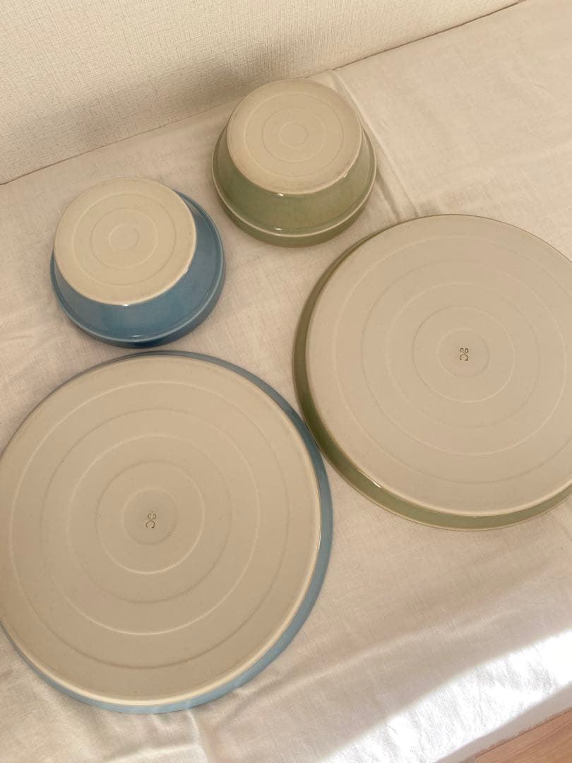 波佐見焼◆マルヒロ　プレート・ボウル 4点セット