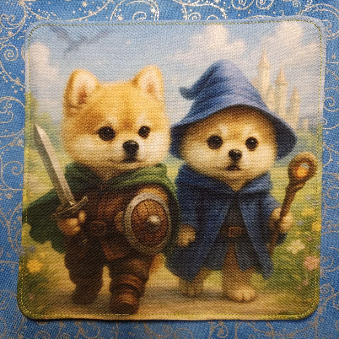 yourelia 　4重ハンカチ　ワンコさん　ネコちゃん柄　18枚