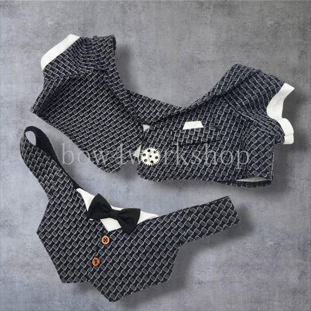 LOVOT ラボットの服ハンドメイド　レイヤードタキシードスタイ＆ジャケット