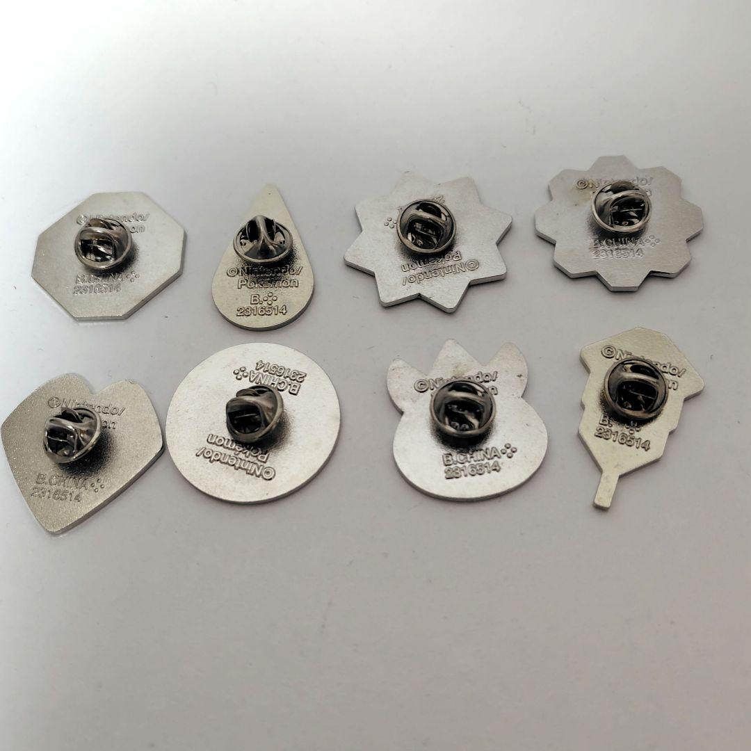 ポケモン　カントー　ジムバッジ　ジムリーダーピンバッジ　8個セット