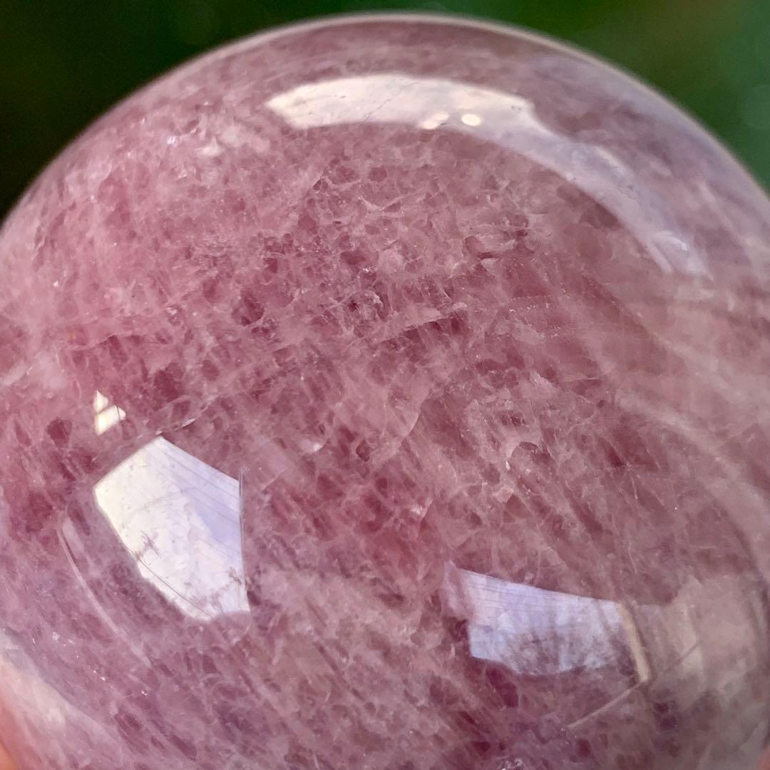 レア！　ラベンダーローズクォーツ　スフィア　マダガスカル産　天然石