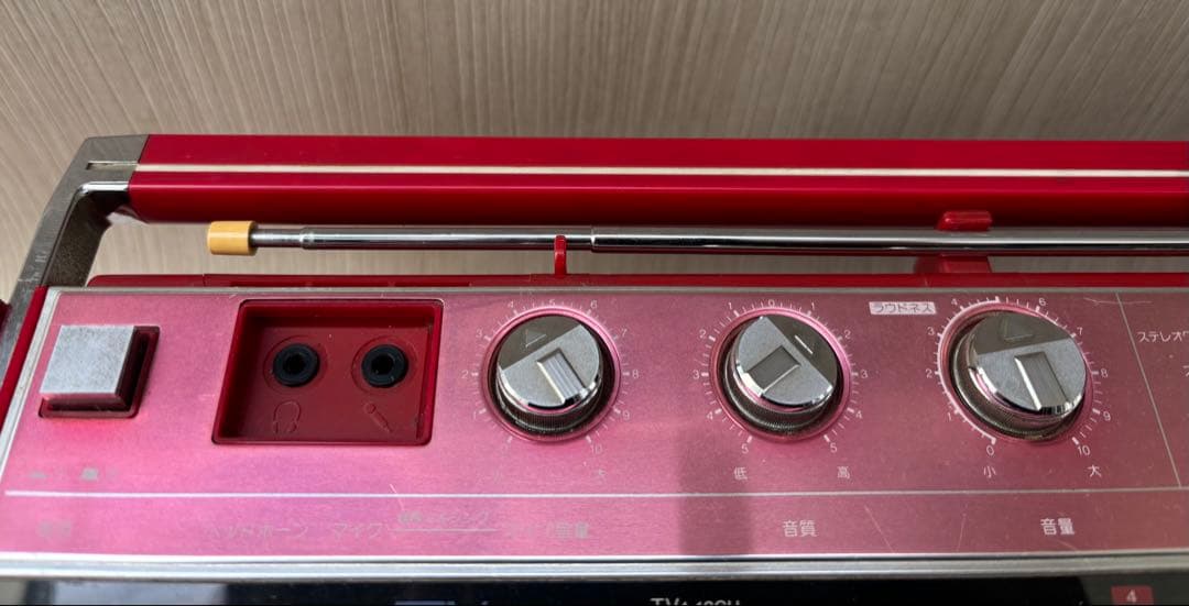 東芝SUGAR RT-SW7 赤　ラジカセ