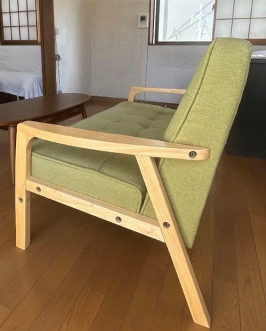 【横浜市磯子区手渡し】タンスのゲン ソファー 2人掛け 幅116cm 天然木