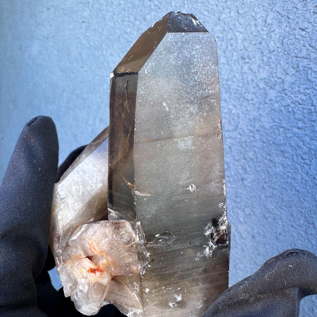 高透明度❗️レインボー☆ファントム☆魔除スモーキーシトリン水晶クラスターA1573