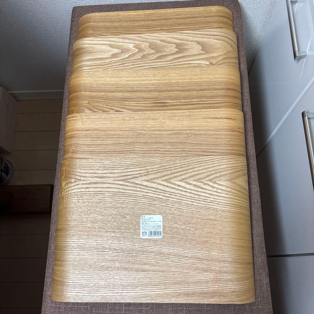 KINTOノンスリップカーブトレイ5枚36x25cmウィロー滑止め カフェ北欧風