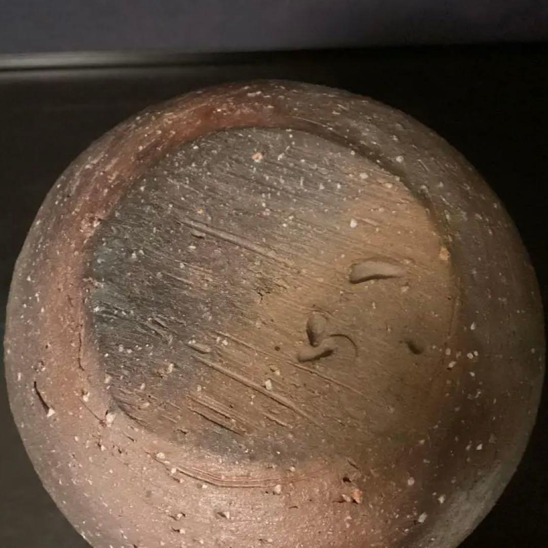 金重晃介　人間国宝　金重陶陽　備前徳利 共箱　花入　フラワーベース　花瓶　花器