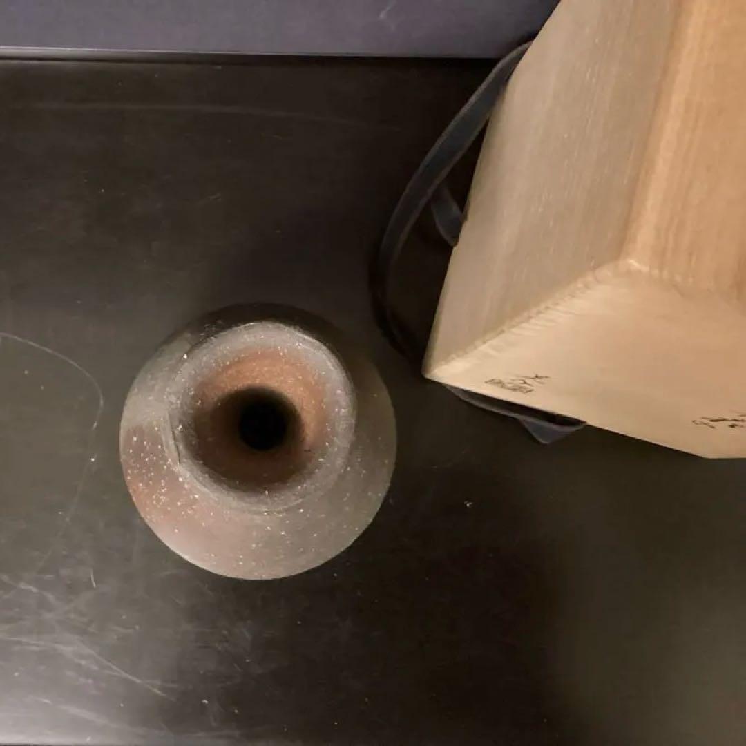 金重晃介　人間国宝　金重陶陽　備前徳利 共箱　花入　フラワーベース　花瓶　花器