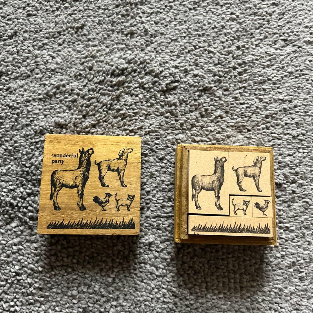 フェリシモ　動物スタンプ