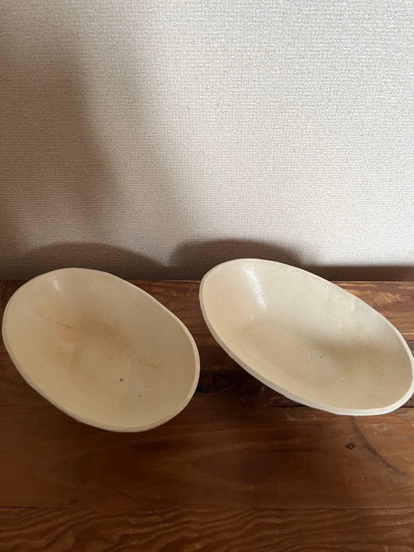 kimhono キムホノ　白蓮　楕円型深皿　ペアセット